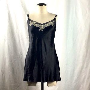 Victoria’s Secret black and cream slip dress